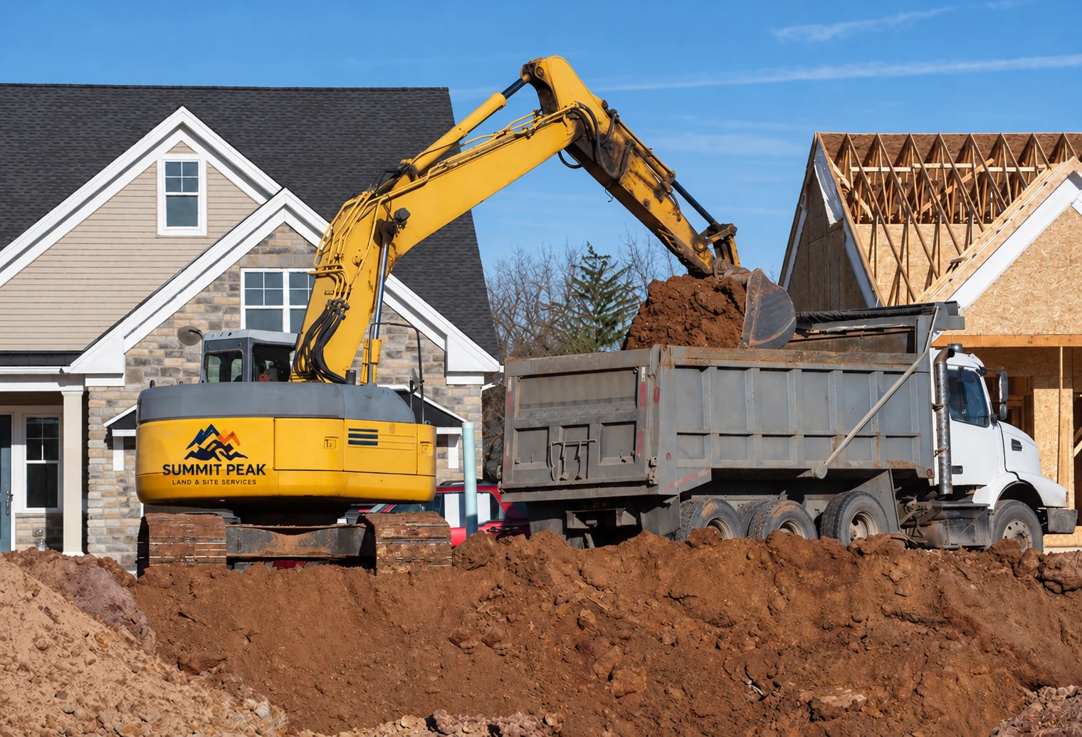 Residential Excavation & Hauling — Residential Site Development